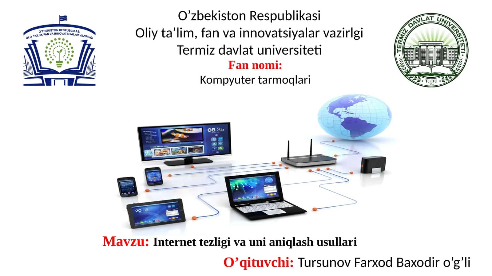 Internet tezligi va uni aniqlash usullari