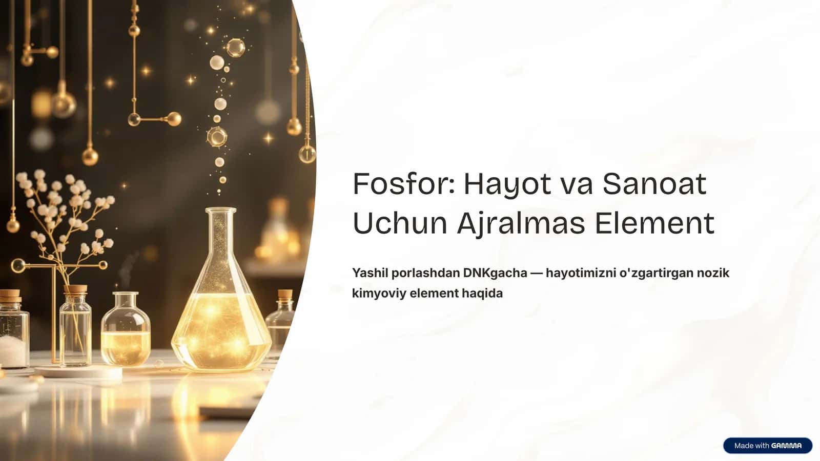 Kimyo fani fosfor mavzusida taqtimot