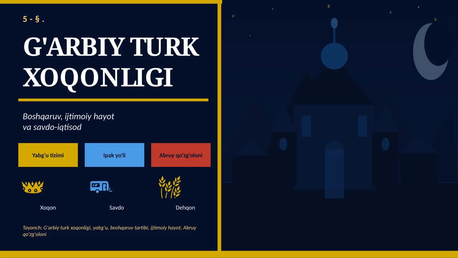 G'ARBIY TURK XOQONLIGI