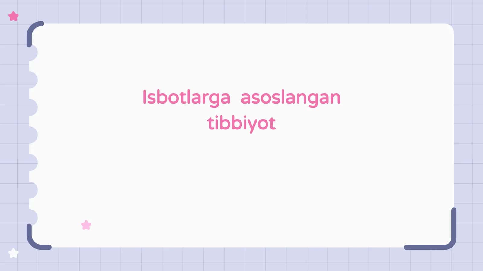 Isbotlarga asoslangan tibbiyot