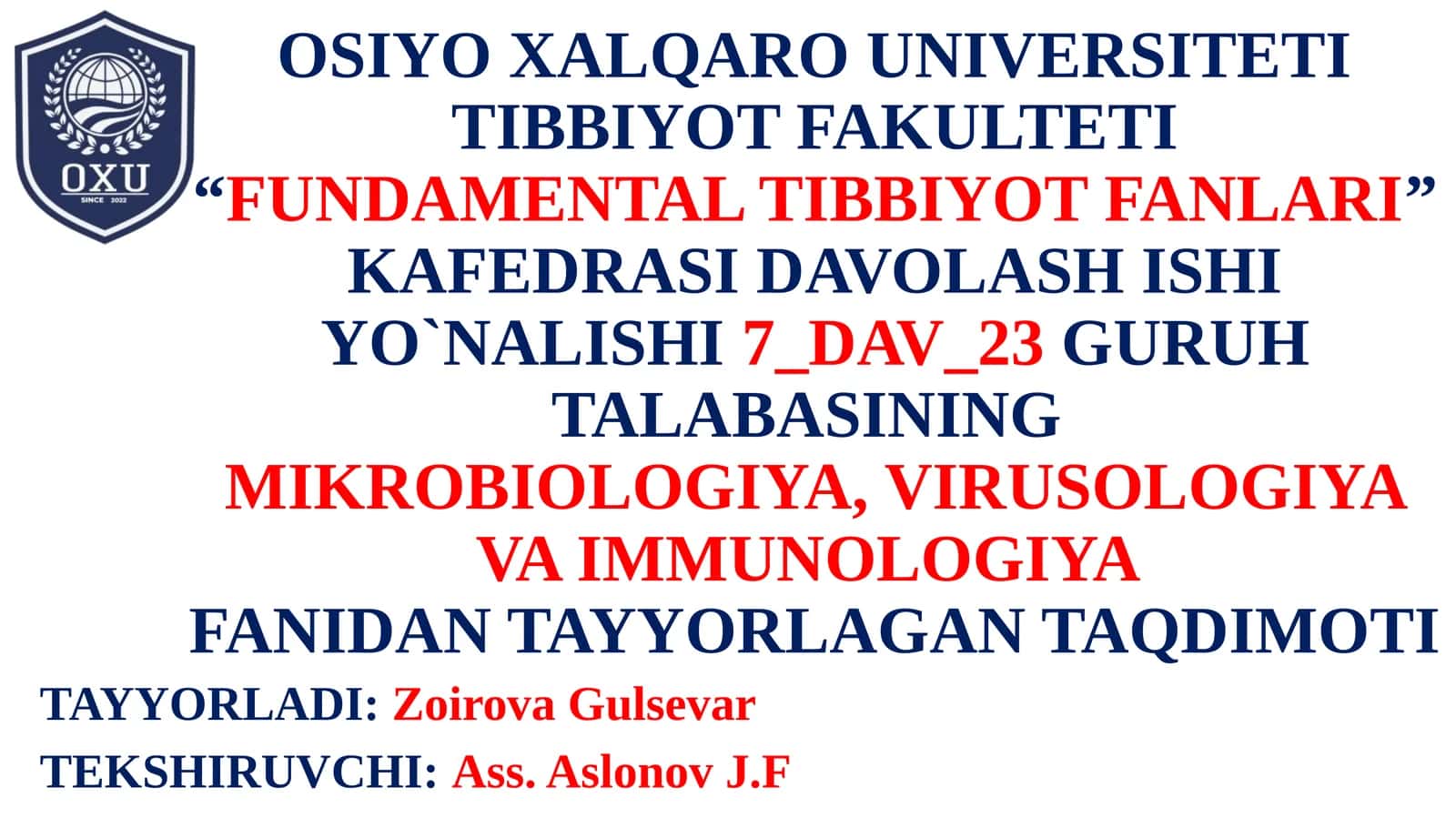 TOSHMALI TERLAMA(tif) KASALLIGINI QO’ZG’ATUVCHISI MORFOLOGIYASI, STRUKTURASI, TARQALGANLIGI, PATOGENLIGI, LABORATORIYA DIAGNOSTIKASI HAQIDA TO'LIQ MALUMOT