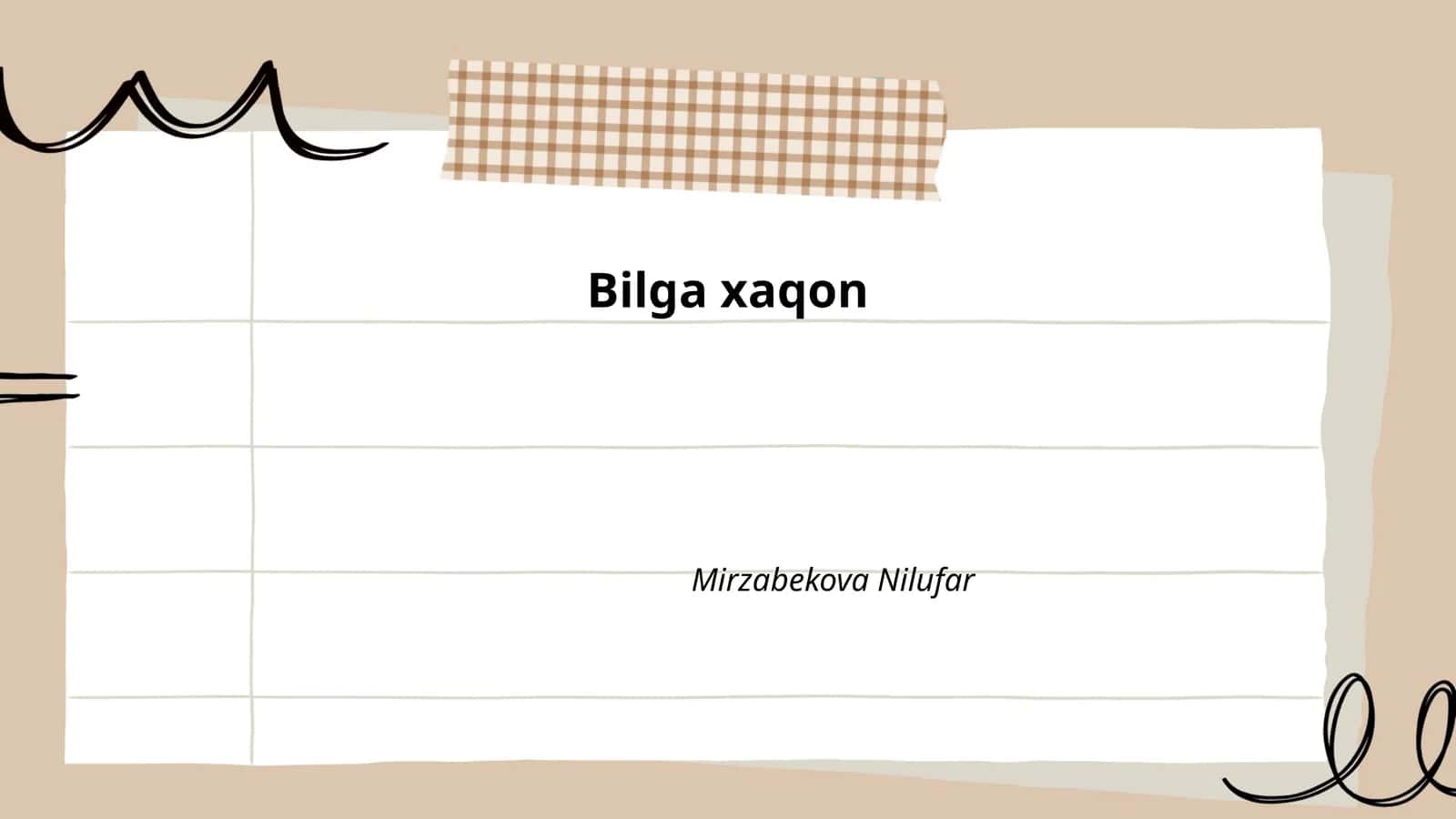 Bilga xaqon