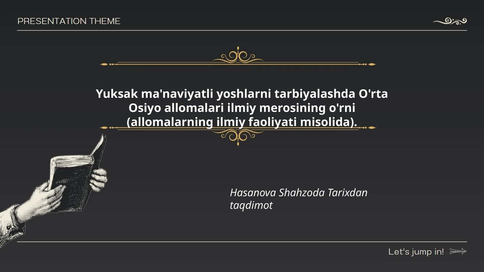 O'rta Osiyo allomalari ilmiy merosining o'rni