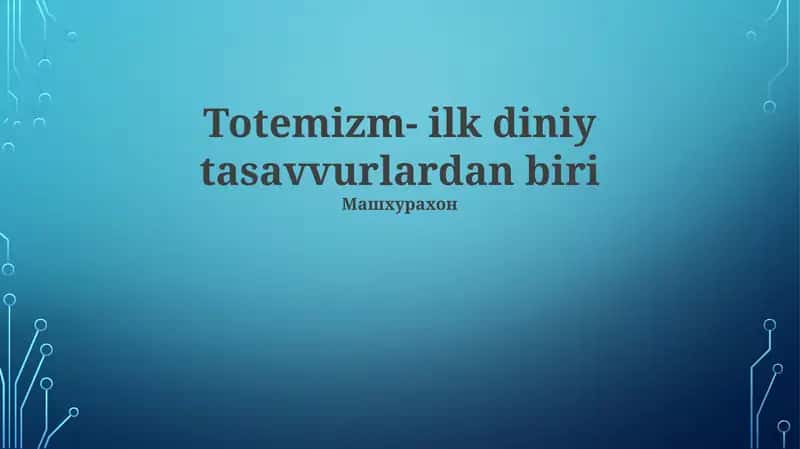 Totemizm