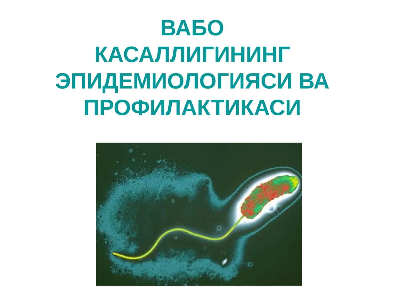 ВАБО КАСАЛЛИГИНИНГ ЭПИДЕМИОЛОГИЯСИ ВА ПРОФИЛАКТИКАСИ