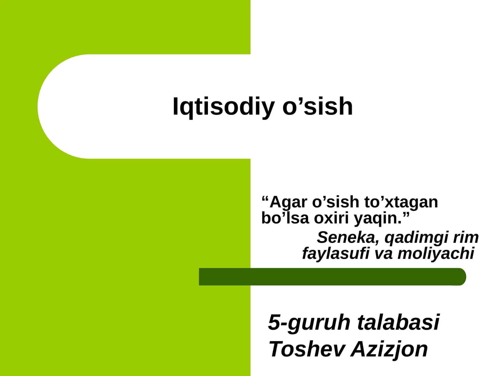 Iqtisodiyo'sish