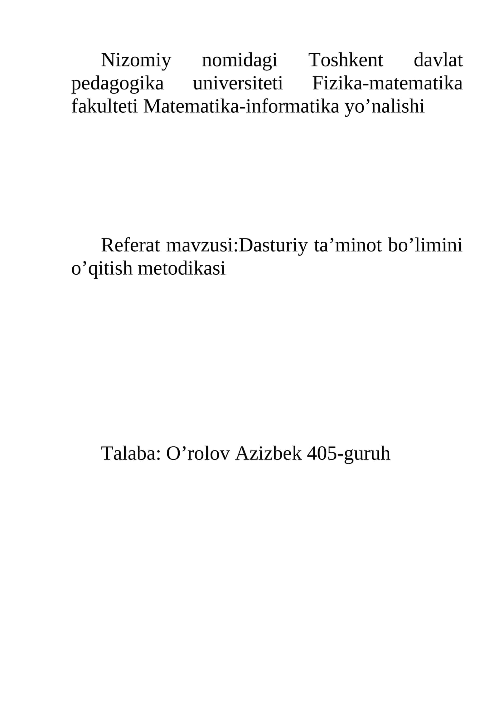 Kompyuter grafikasi bo‘limini o‘qitish metodikasi