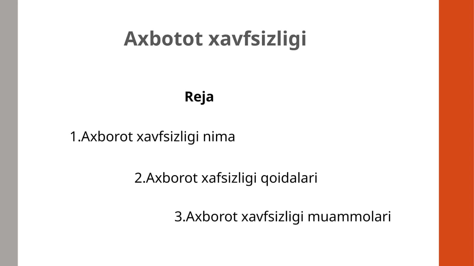 Axbotot xavfsizligi