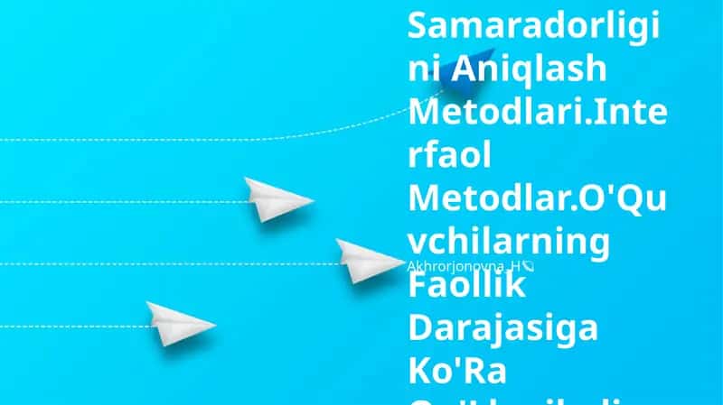 O'Qitishni Tashkil Qilishda Didaktik O'Yin Metodidan Foydalanish