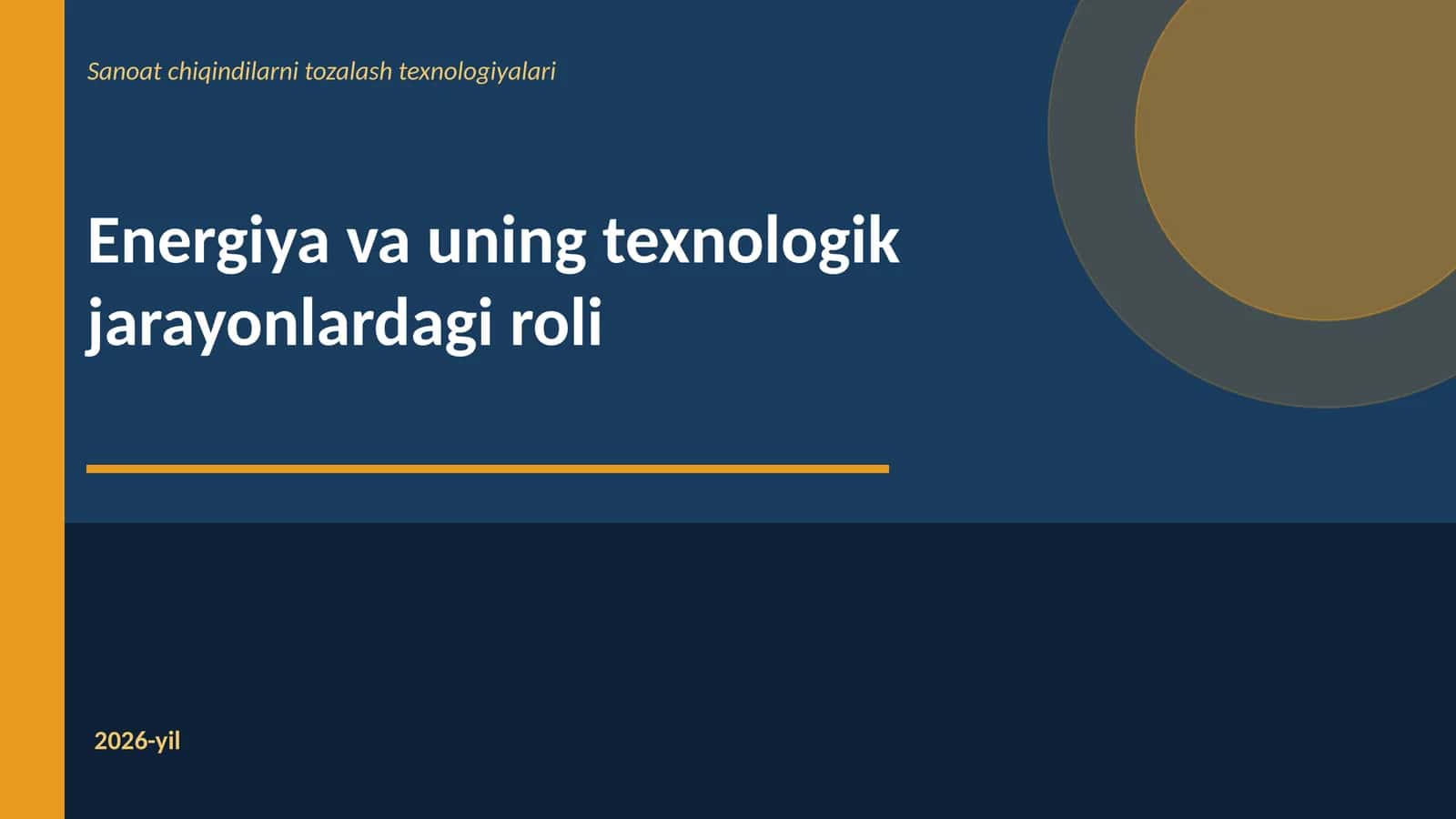 Sanoat chiqindilarni tozalash texnologiyalari