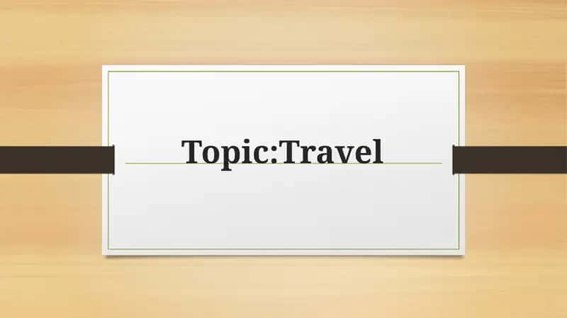 travel