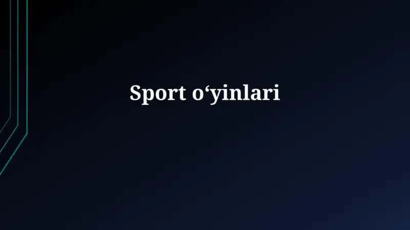 Sportoʻyinlari