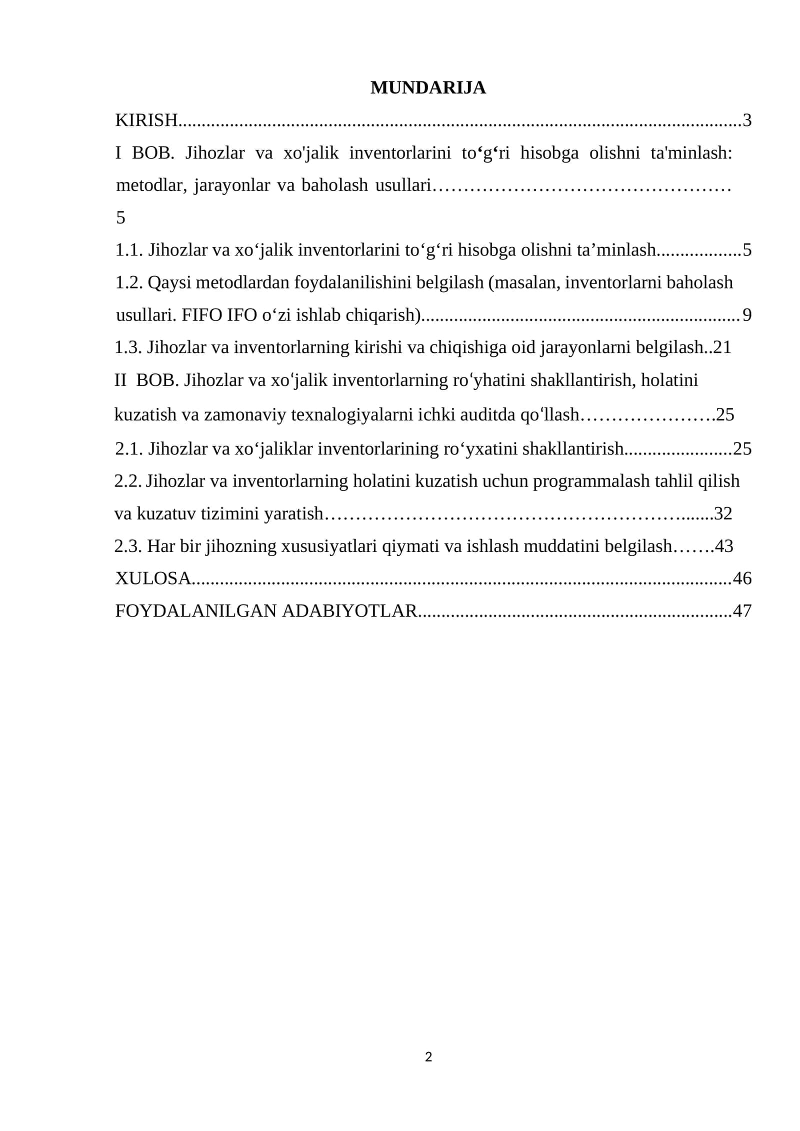 Sanoat korxonalarida jihozlar va xojalik inventorlari