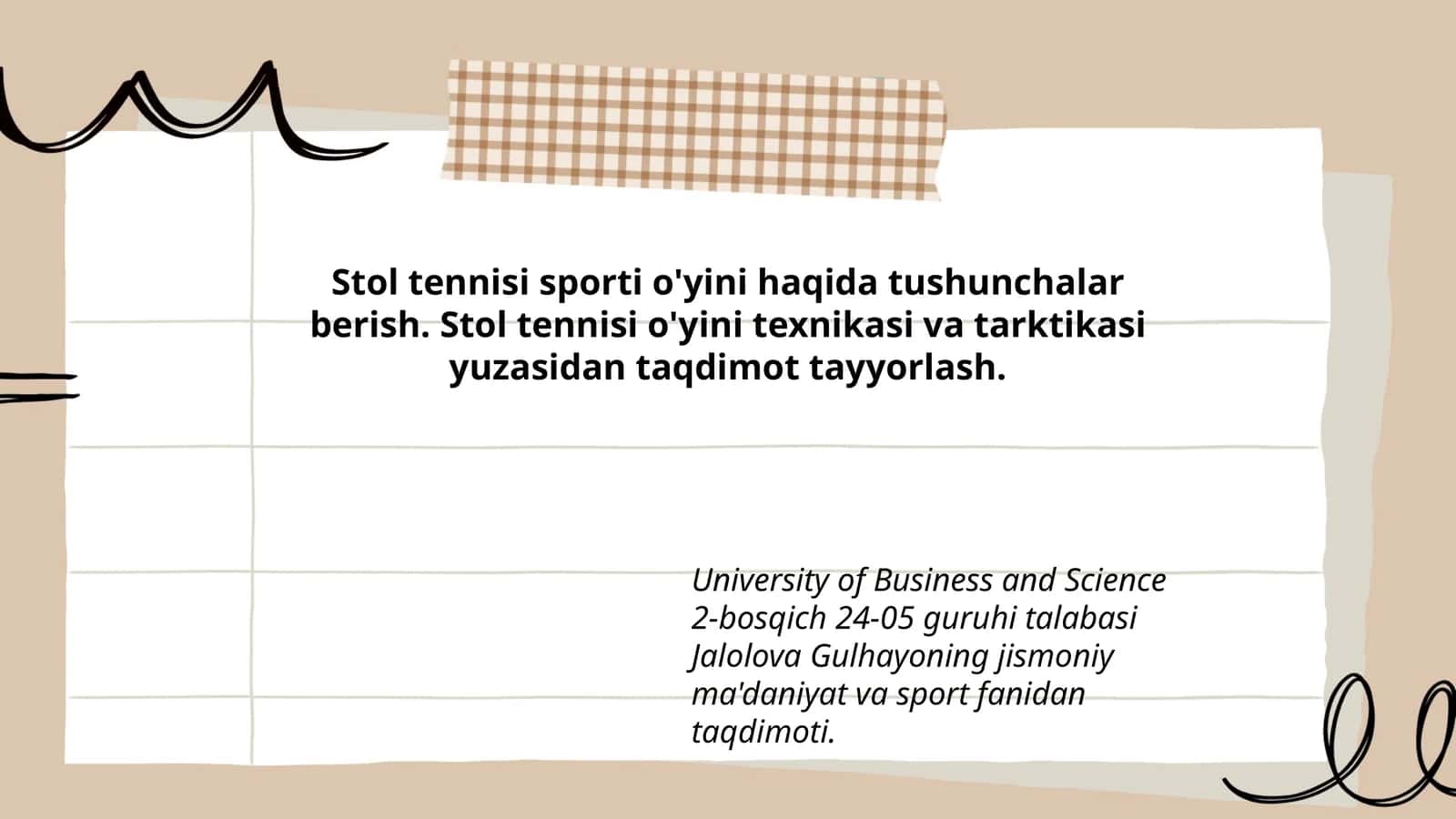 Stol tennisi o'yini. Texnika va taktika