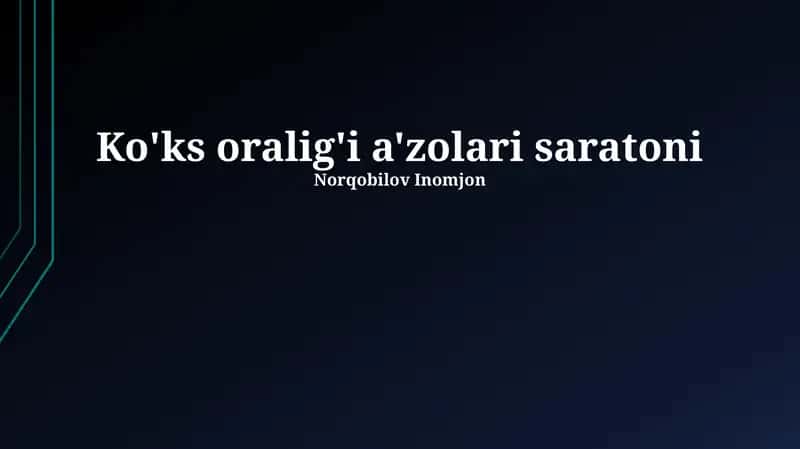 Ko'ks oralig'i a'zolari saratoni