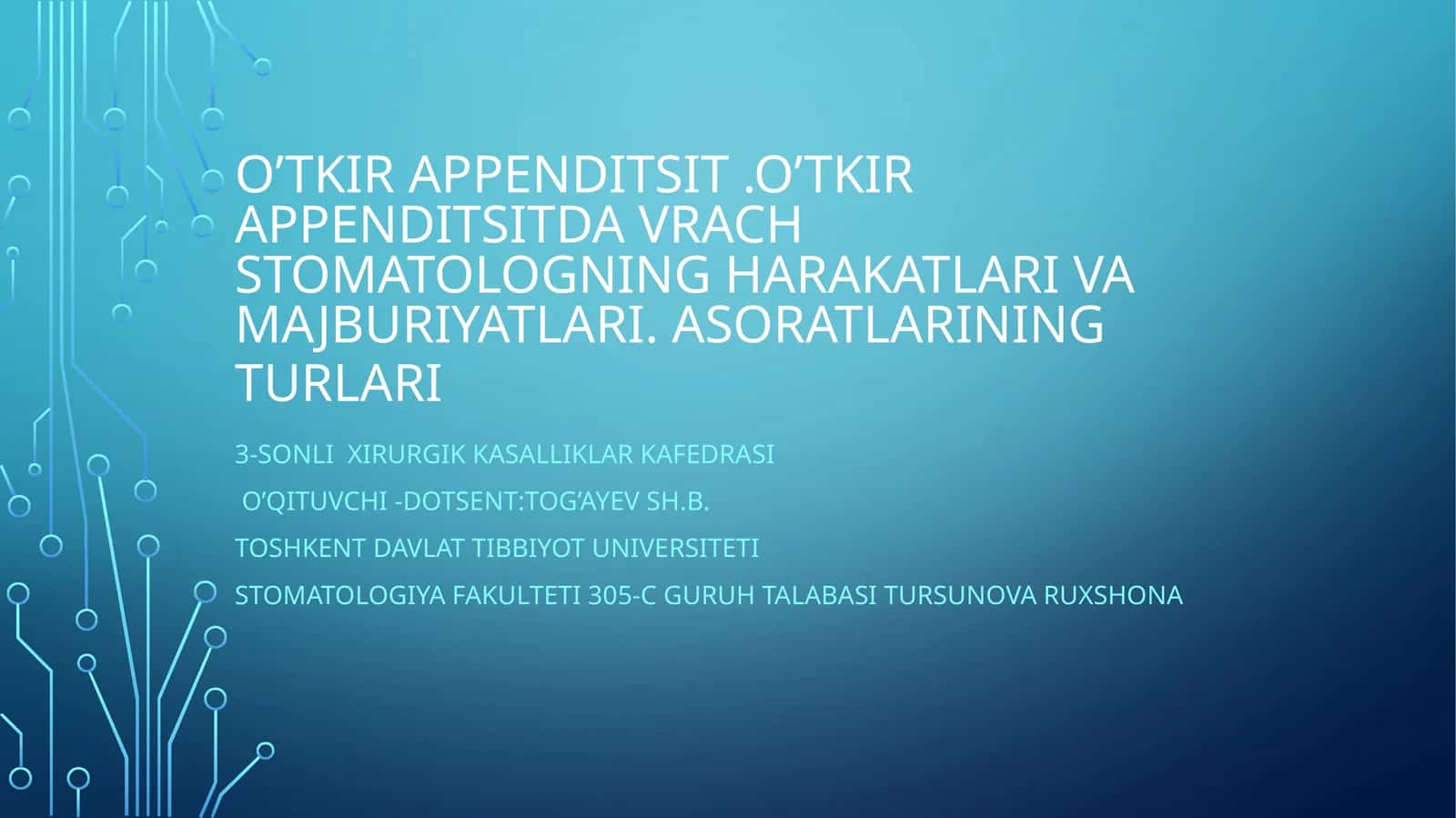 O’tkir appenditsit