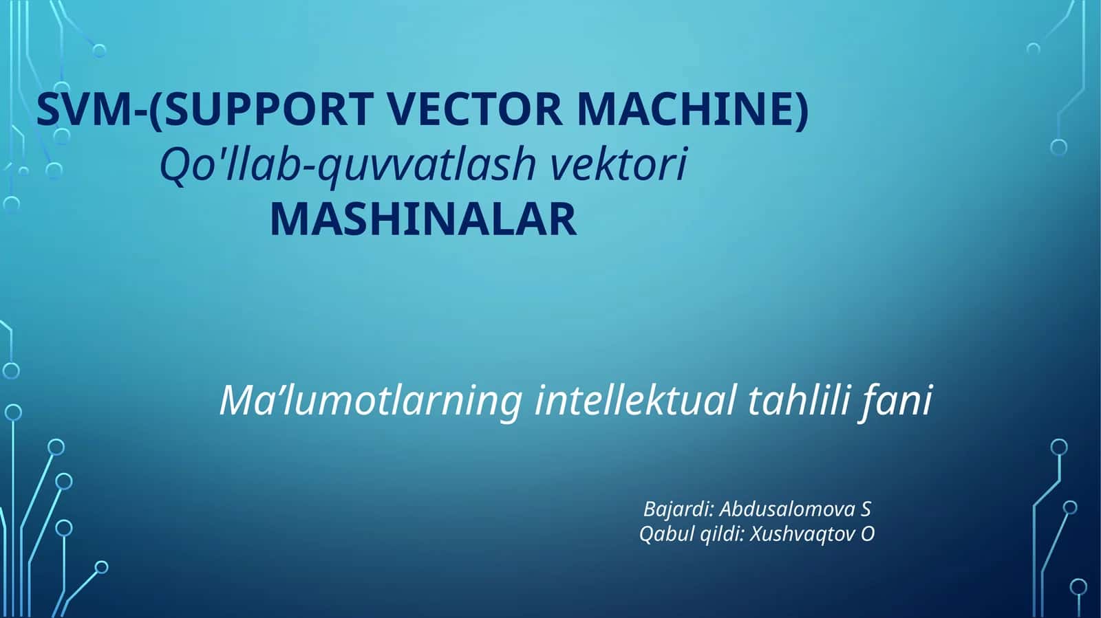 SVM-(support vector machine)