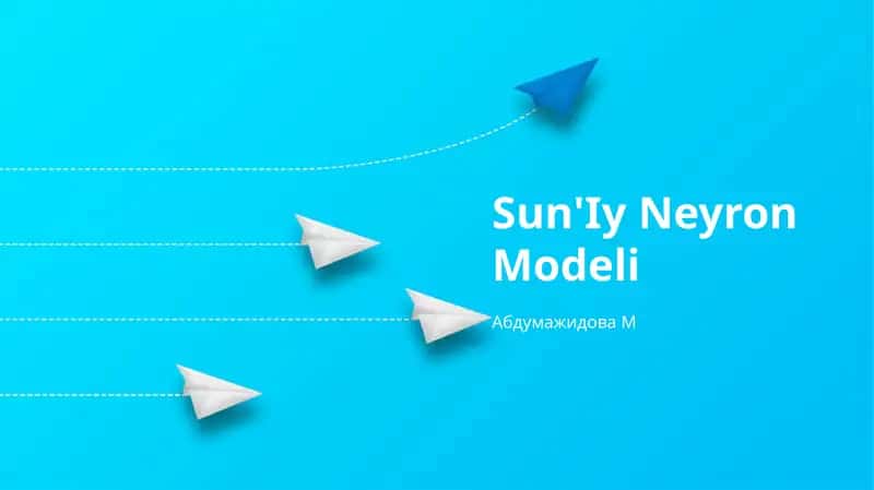 Sun'Iy Neyron Modeli