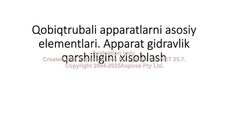 Qobiqtrubali apparatlarni asosiy elementlari