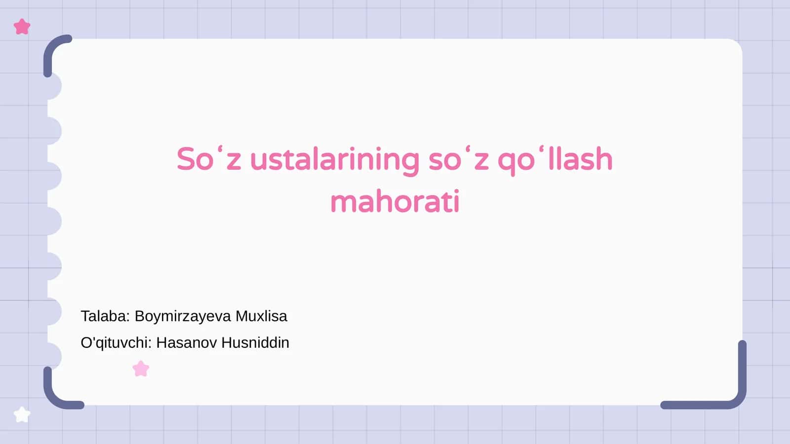 Soʻz ustalarining soʻz qoʻllash mahorati