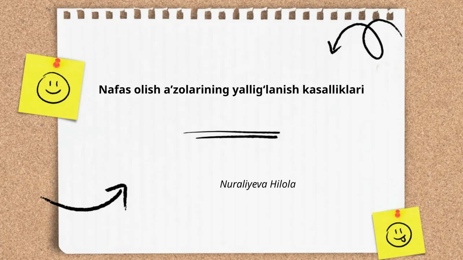Nafas olish aʼzolarining yalligʻlanish kasalliklari