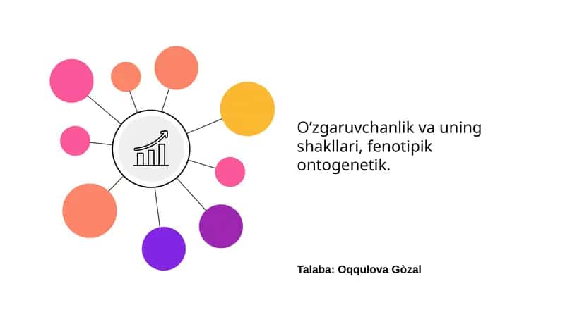 O’zgaruvchanlik va uning shakllari, fenotipik ontogenetik