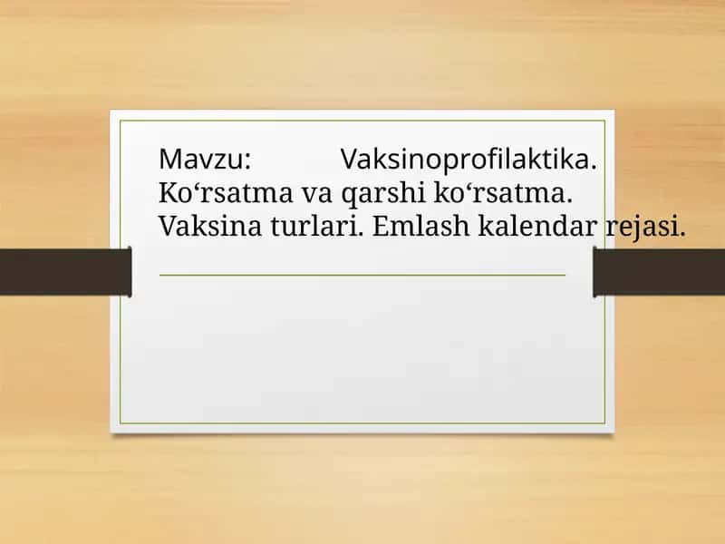 Vaksinoprofilaktika