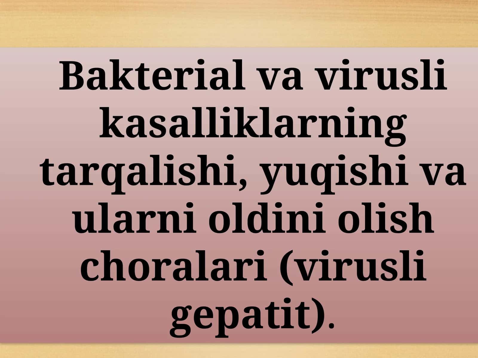 Virusli gepatitlar
