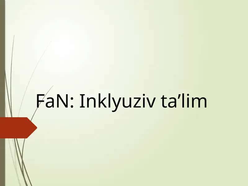 Inklyuzivta’lim