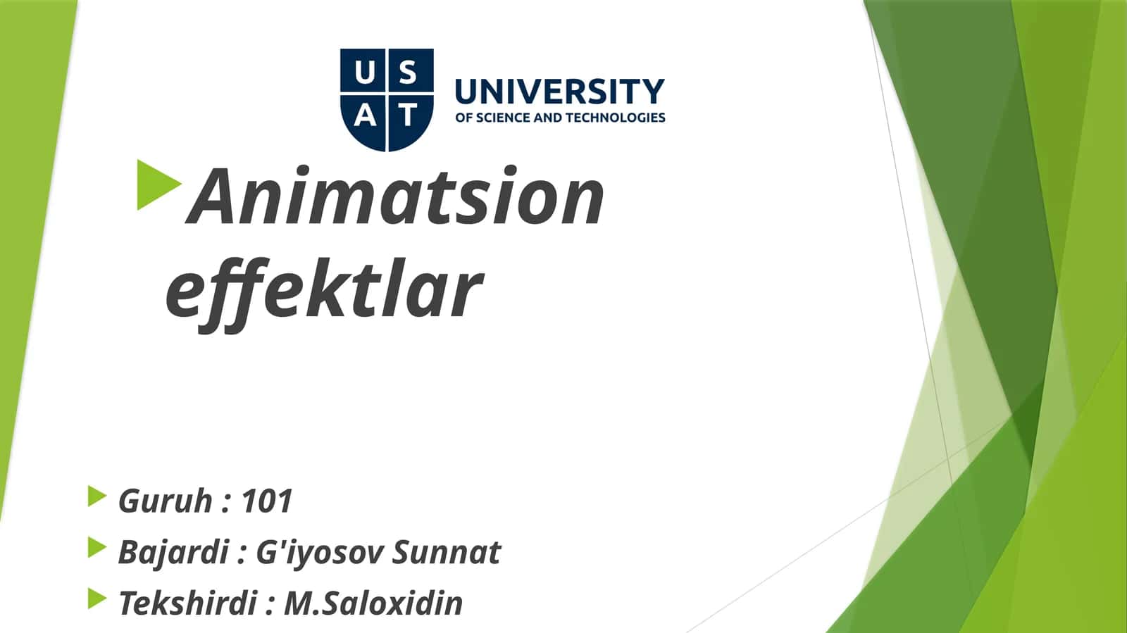 Animatsioneffektlar