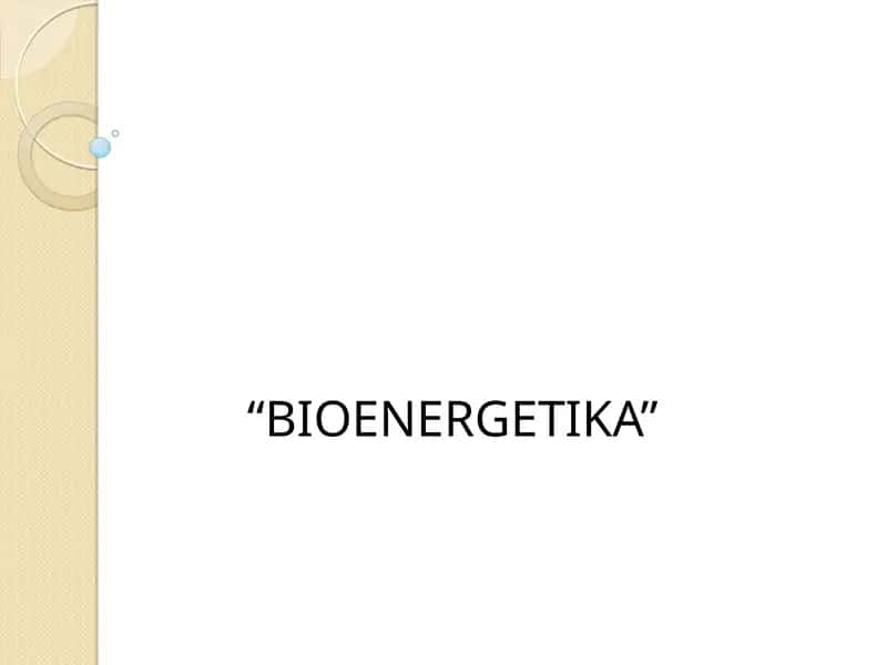 BIOENERGETIKA