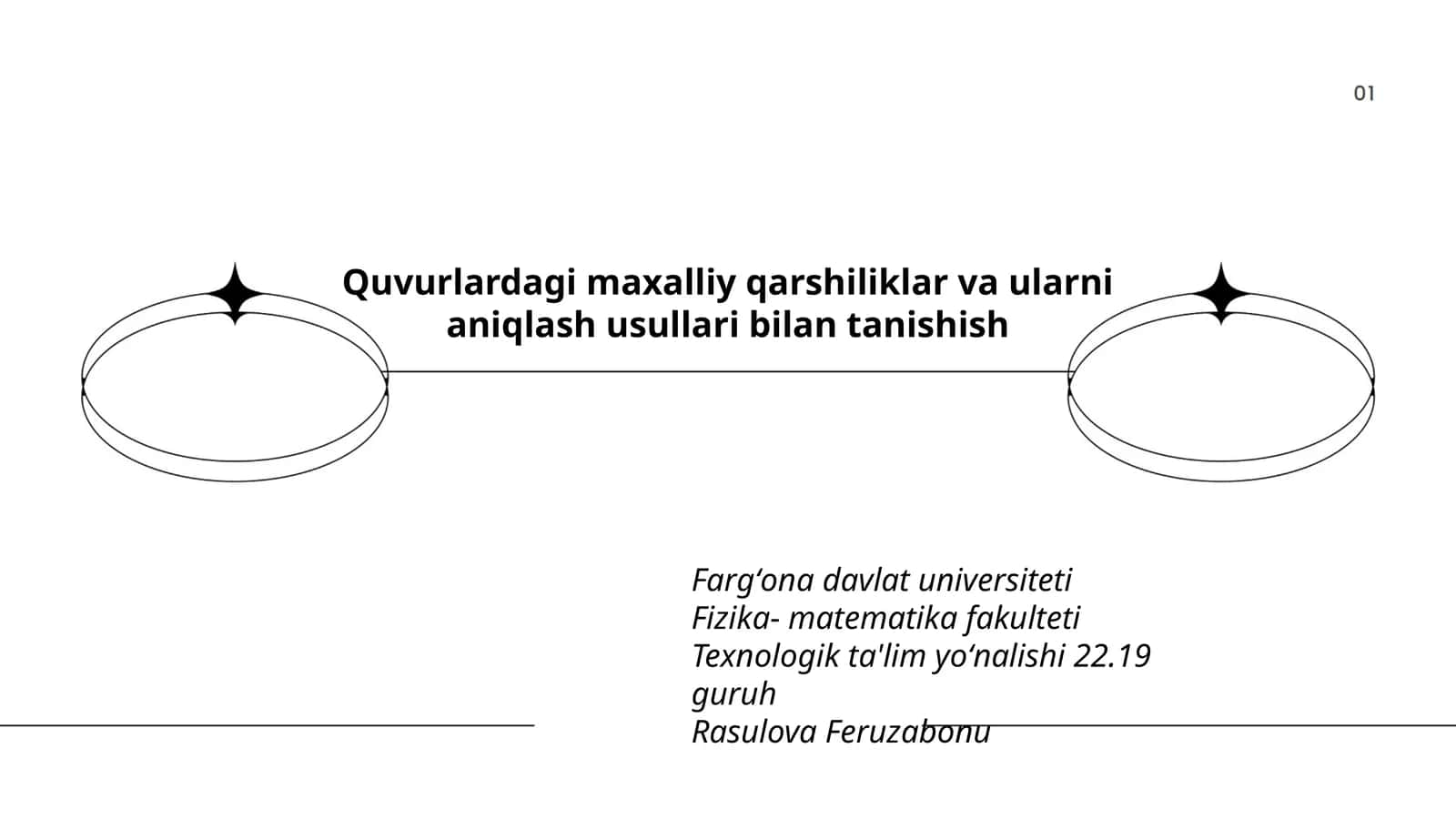 Quvurlardagi maxalliy qarshiliklar va ularni aniqlash usullari bilan tanishish