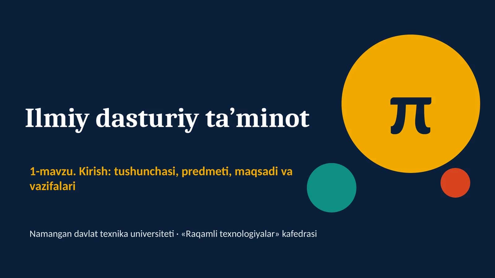 Ilmiy dasturiy ta’minot