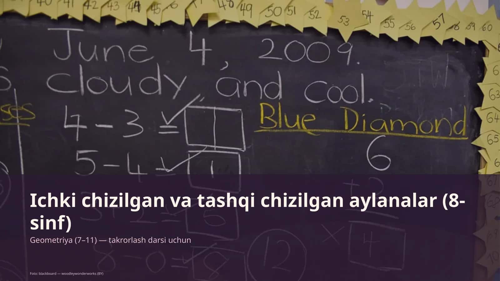 Ichki chizilgan va tashqi chizilgan aylanalar (8-sinf)