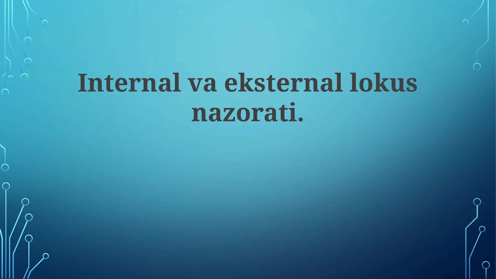 Lokus nazorati