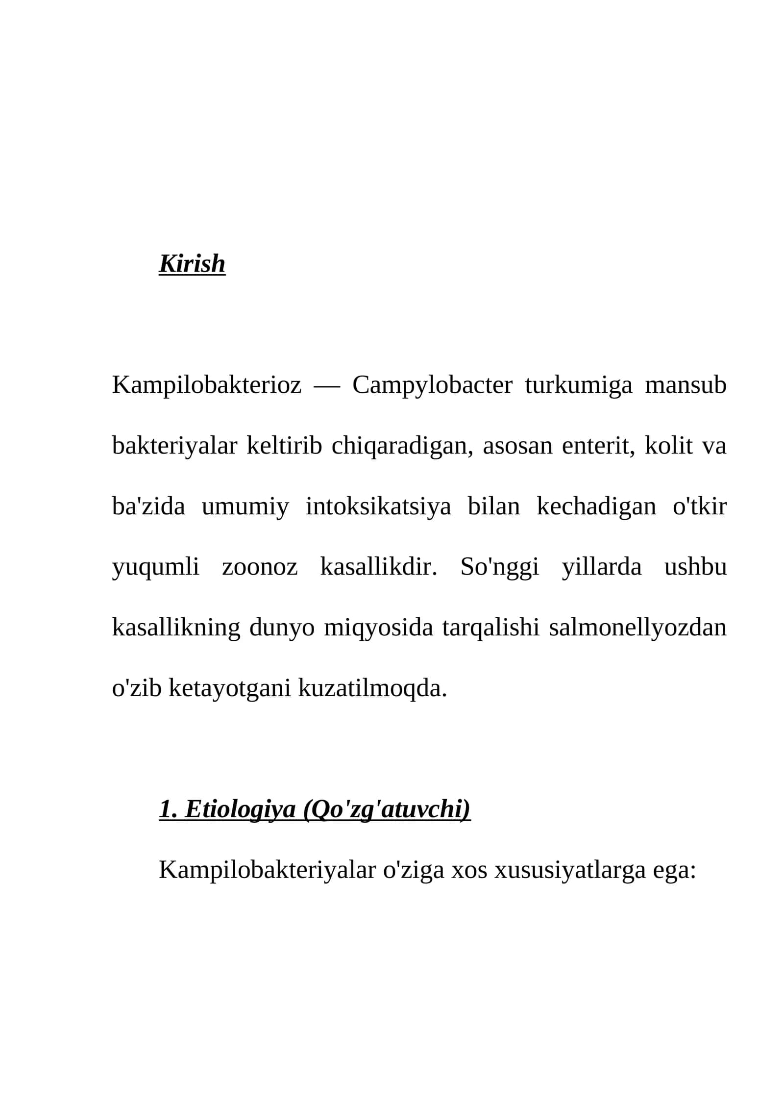 Kampilobakterioz