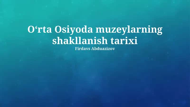 Muzey binolari me'morchiligi va dizayni