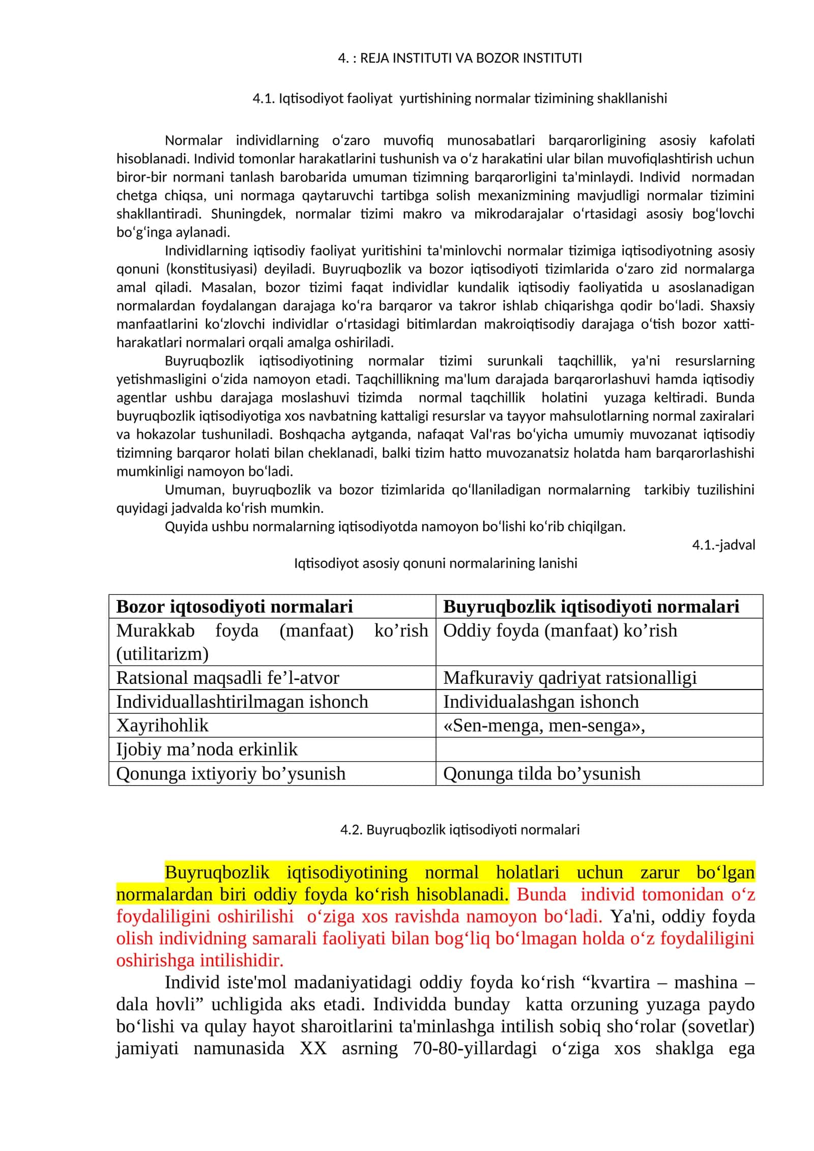 Normalar tizimi