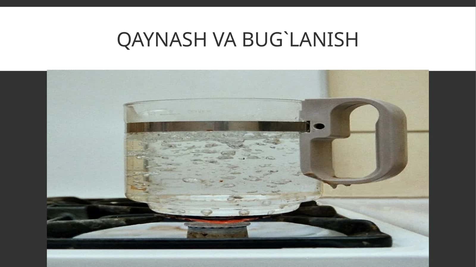 Qaynash va bug'lanish