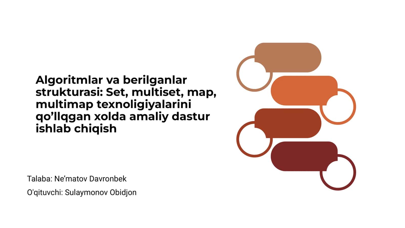 Algoritmlar va berilganlar strukturasi