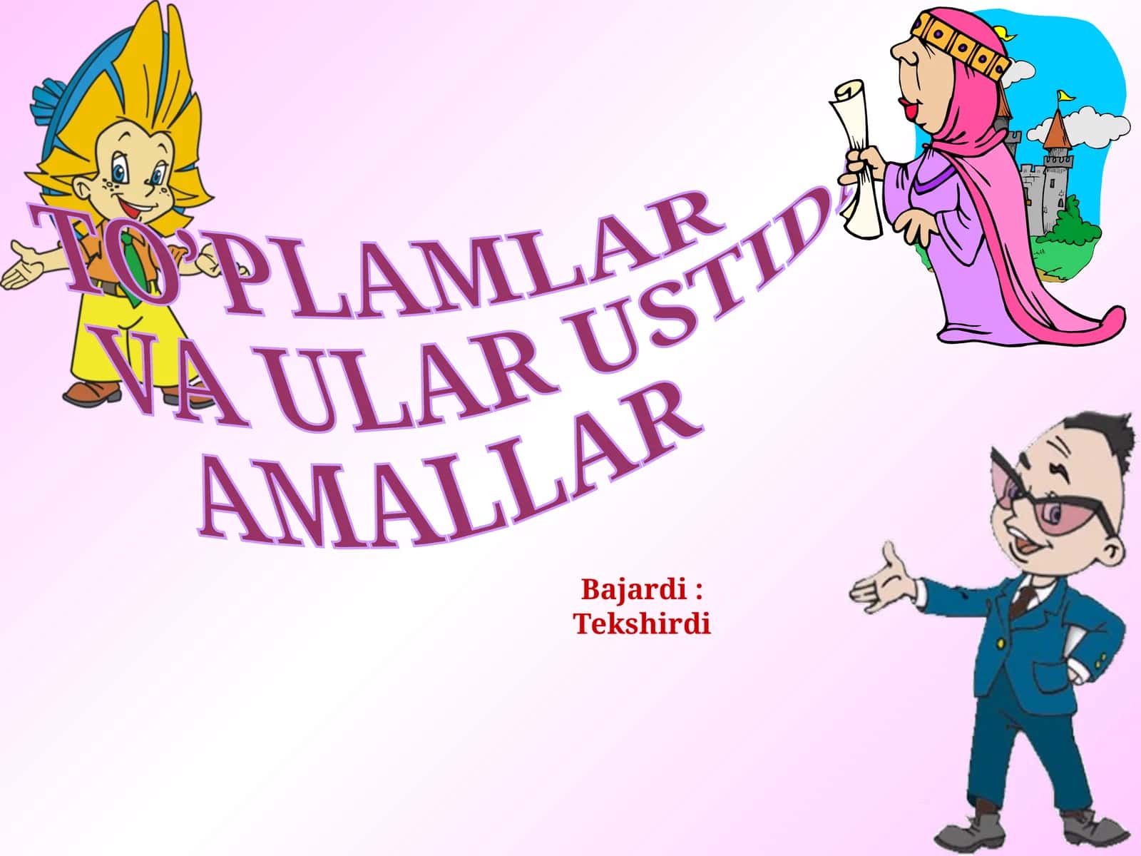To’plamlarning dekart ko’paytmasi