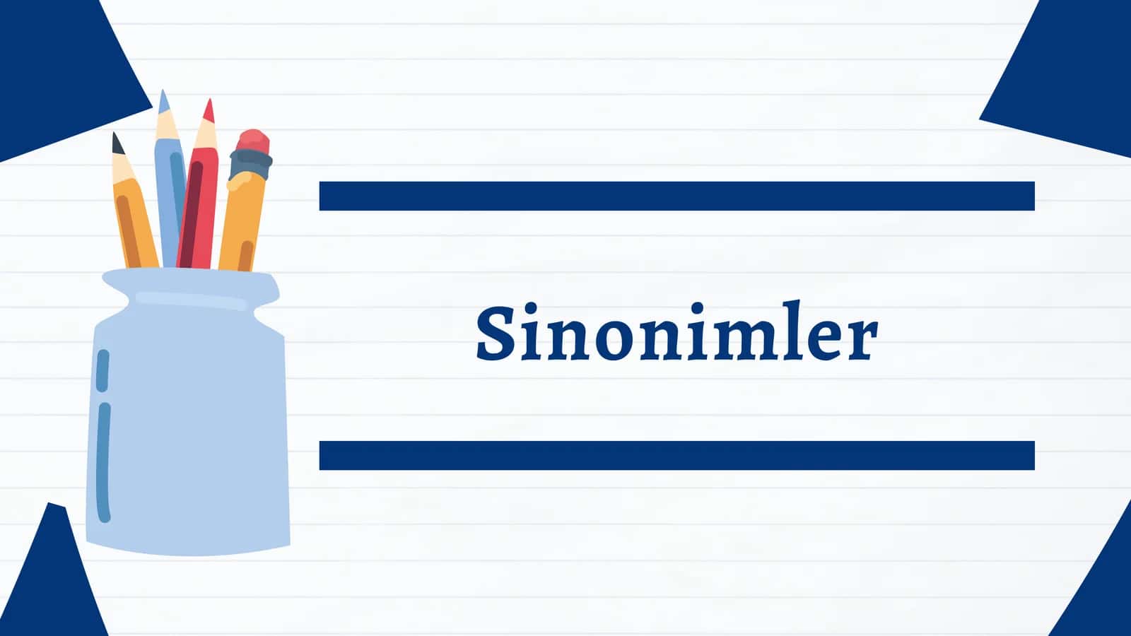 Sinonimler