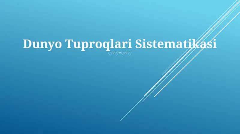 Dunyo Tuproqlari Sistematikasi