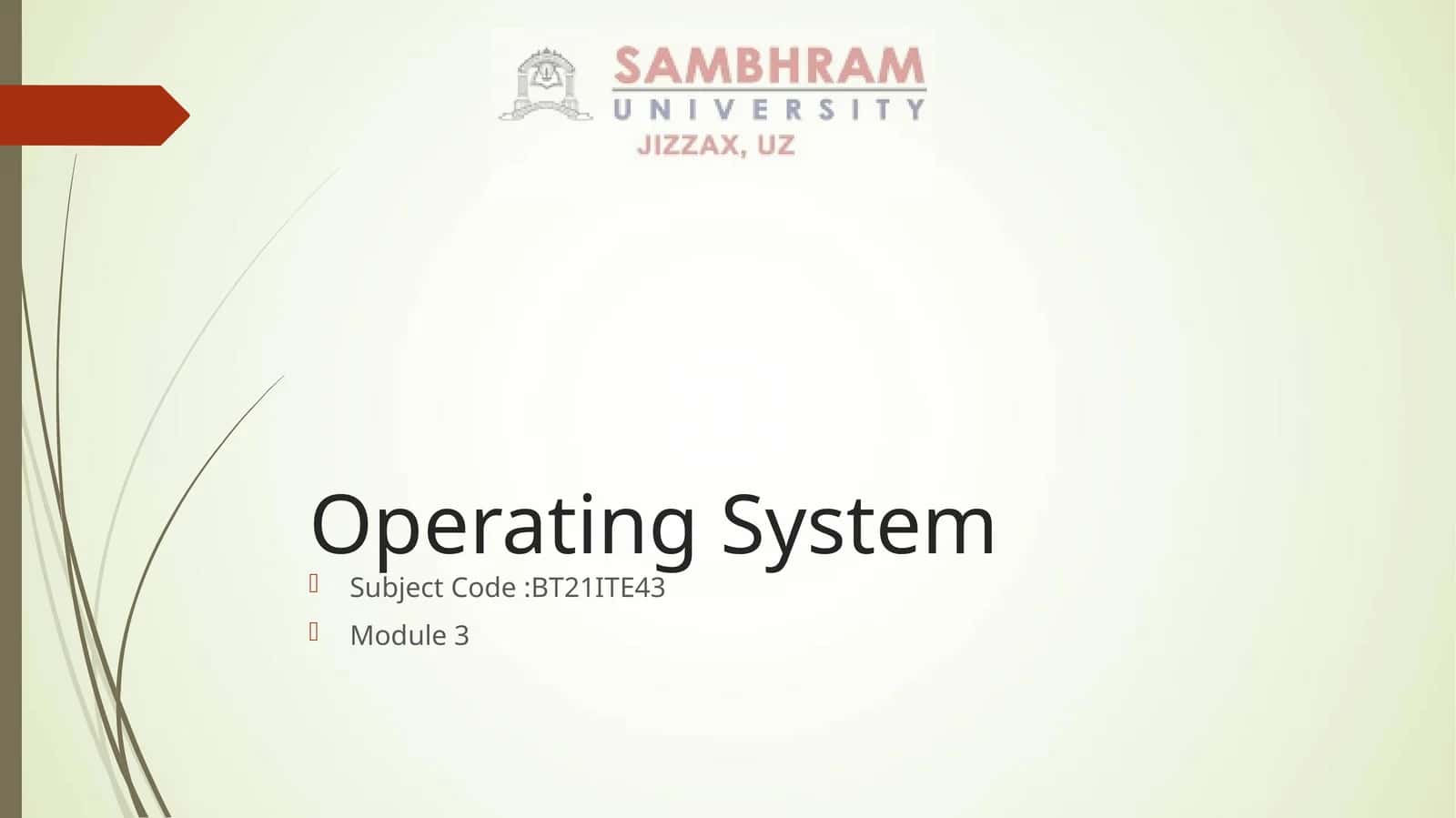 Operating System Concepts