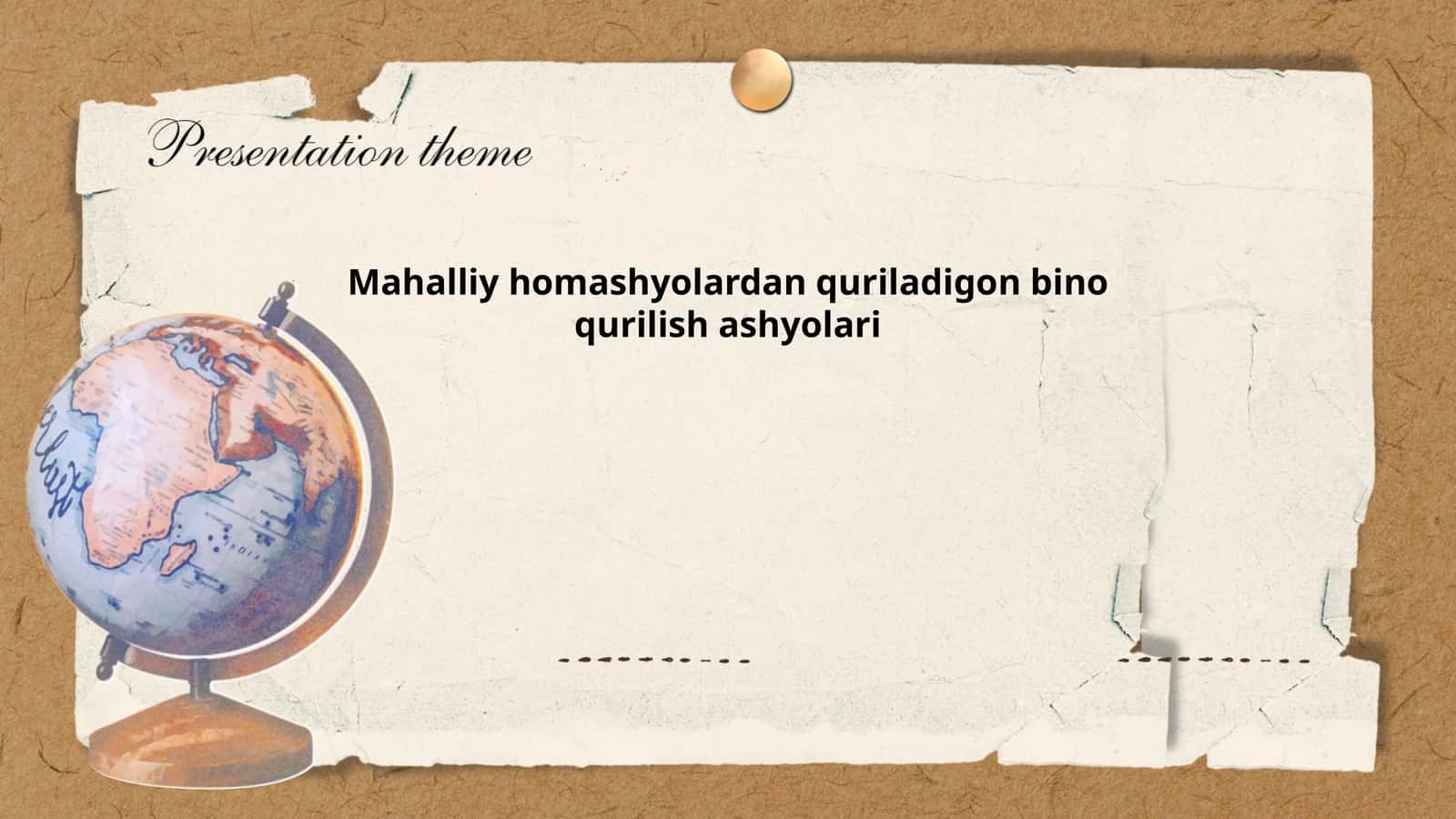 Mahalliy homashyolardan quriladigon bino qurilish ashyolari
