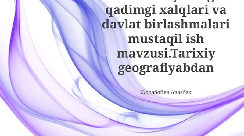 Tarixiy-geografik tahlil