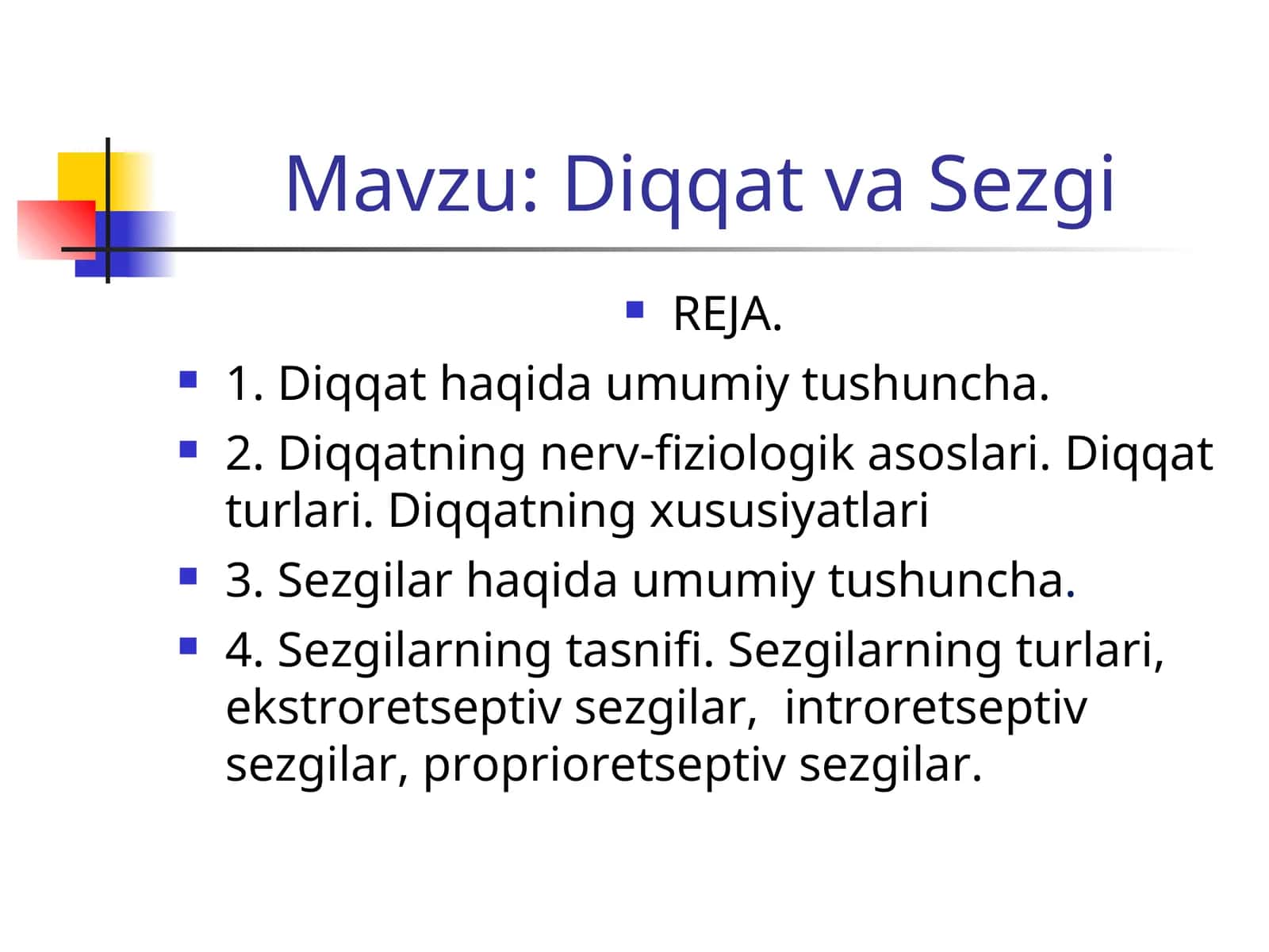Diqqat va Sezgi