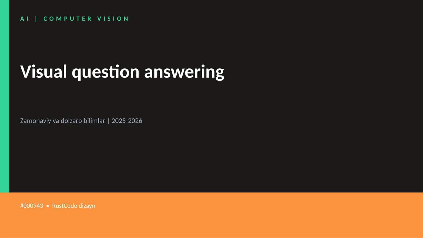 Visual question answering
