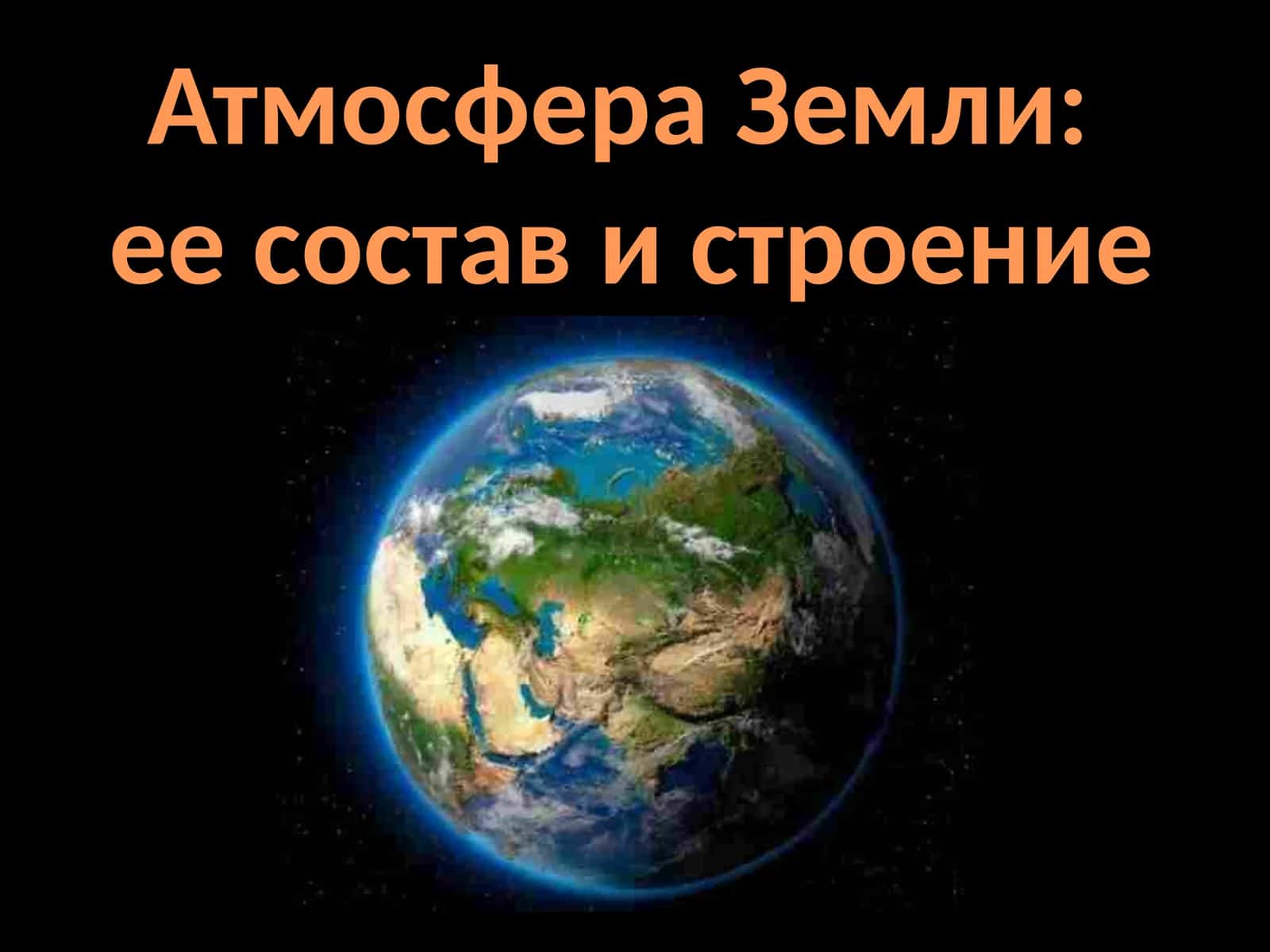 Атмосфера Земли: ее состав и строение