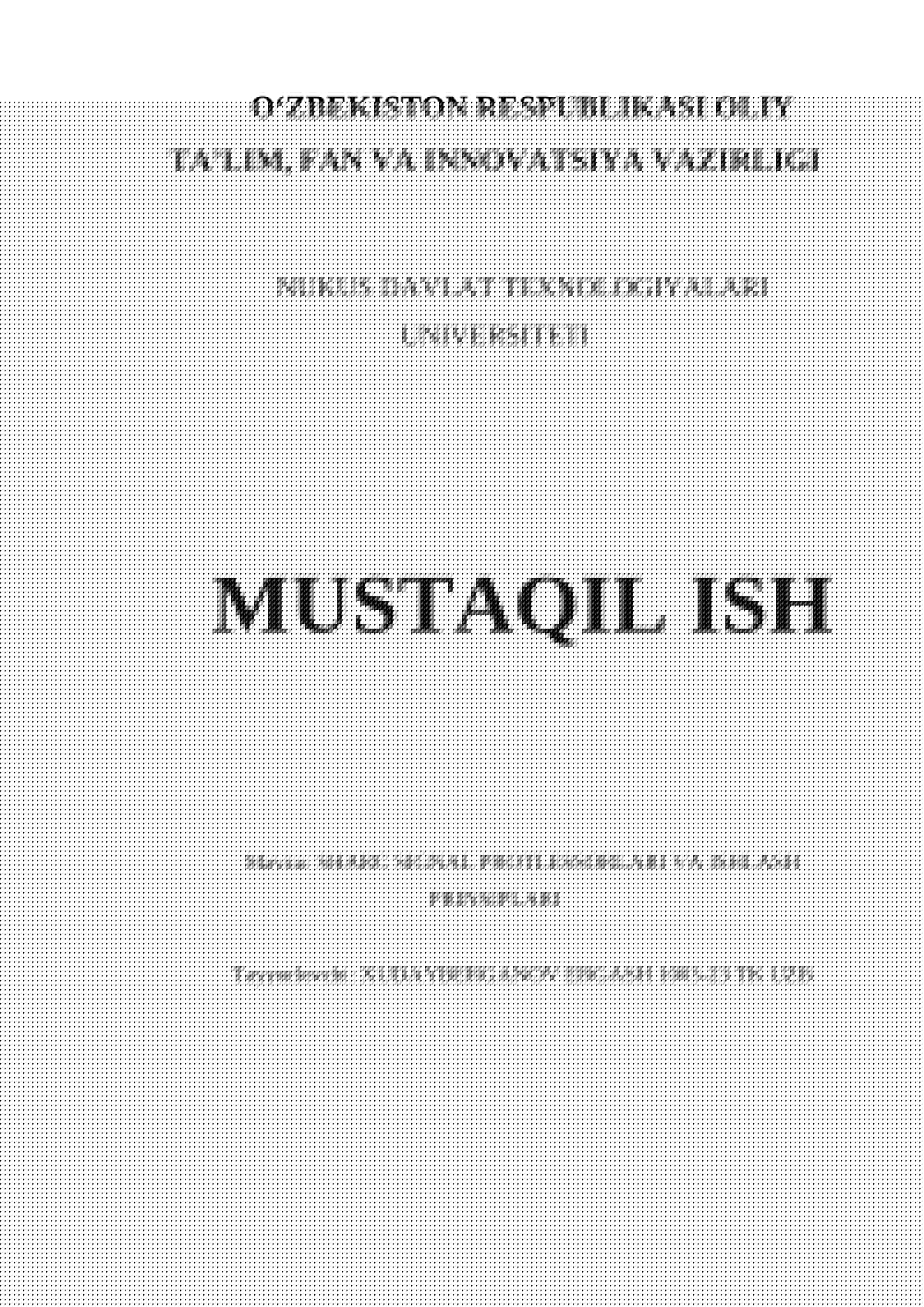 SHARC SIGNAL PROTLESSORLARI VA ISHLASH PRINSIPLARI